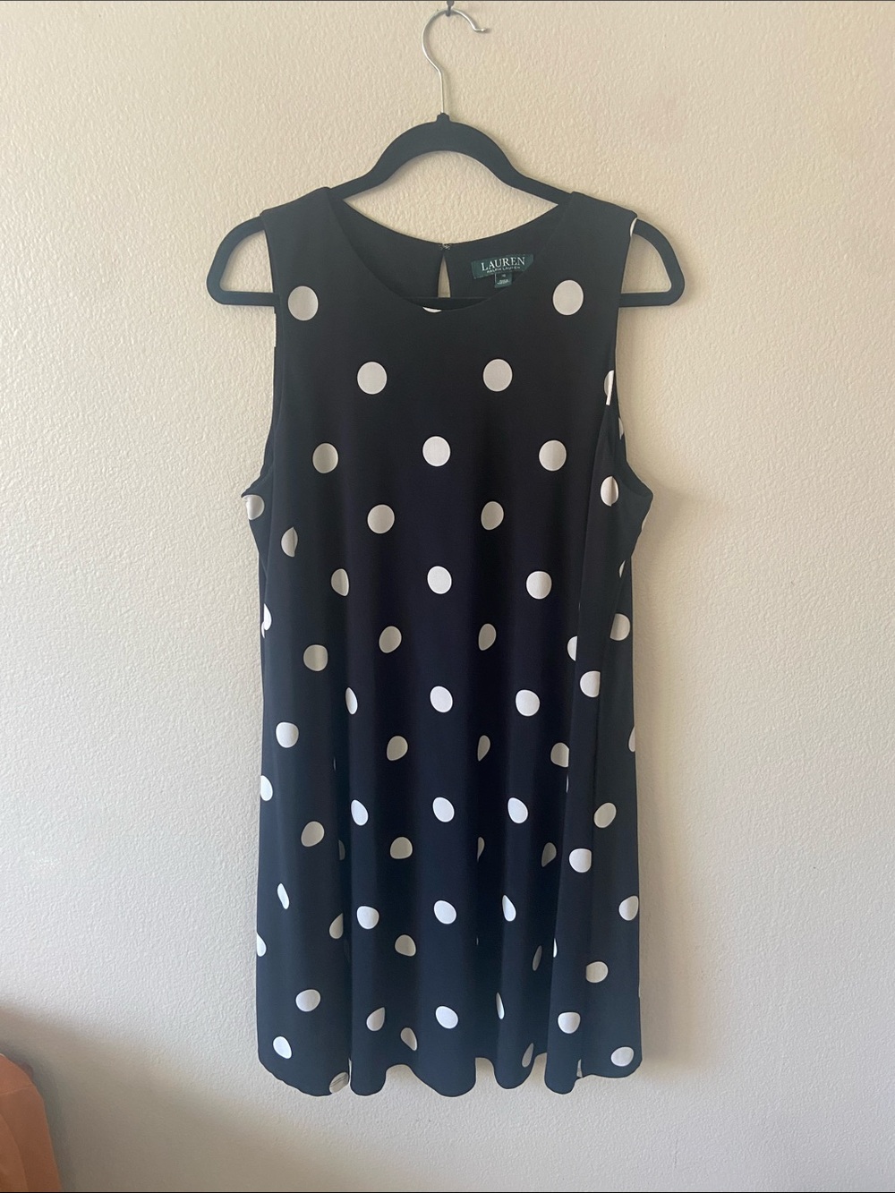 Lauren Ralph Lauren Black Dress with White Polka Dots